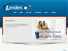 Tablet Screenshot of lenderslogic.net